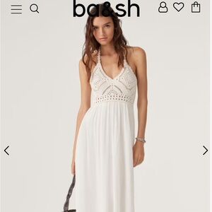 Ba&sh Firenza off-white crochet dress. Excellent condition! Like new!!